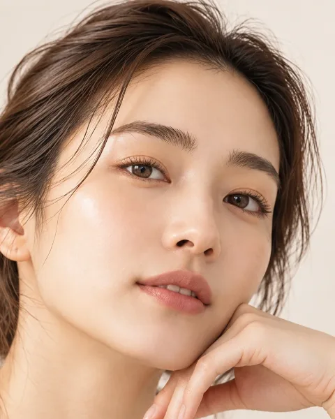 女性の自然な眉のイメージ